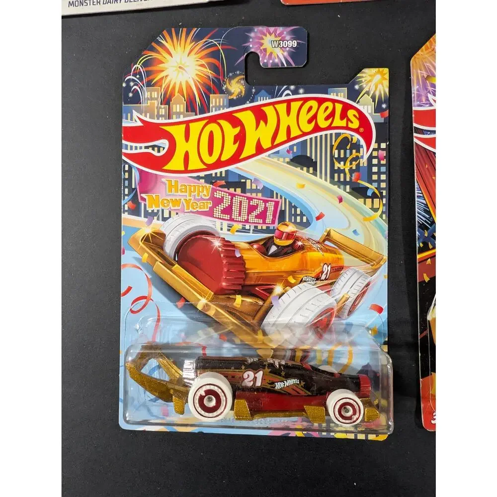 Hot Wheels Happy New Year Holiday Racers Lot 2018 2020 2021 2024 Sealed